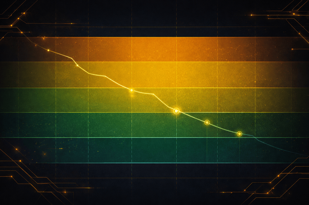 uber build stock position Visualizes the staged entry approach and price zone framework. Creates a mental anchor for the actionable strategy.